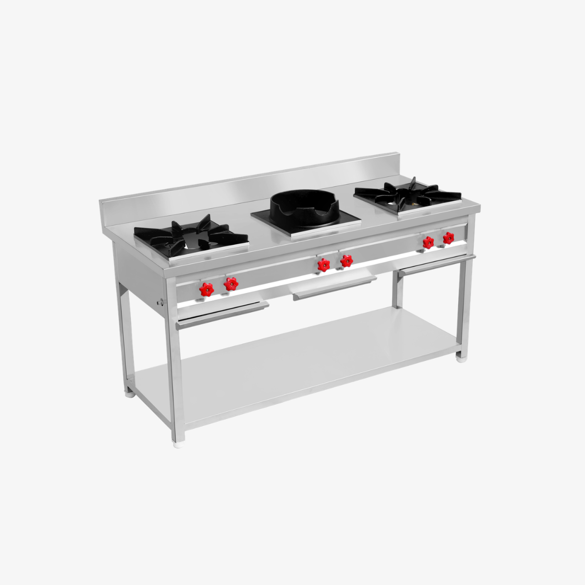 SS Gas Range With Pilot Burner